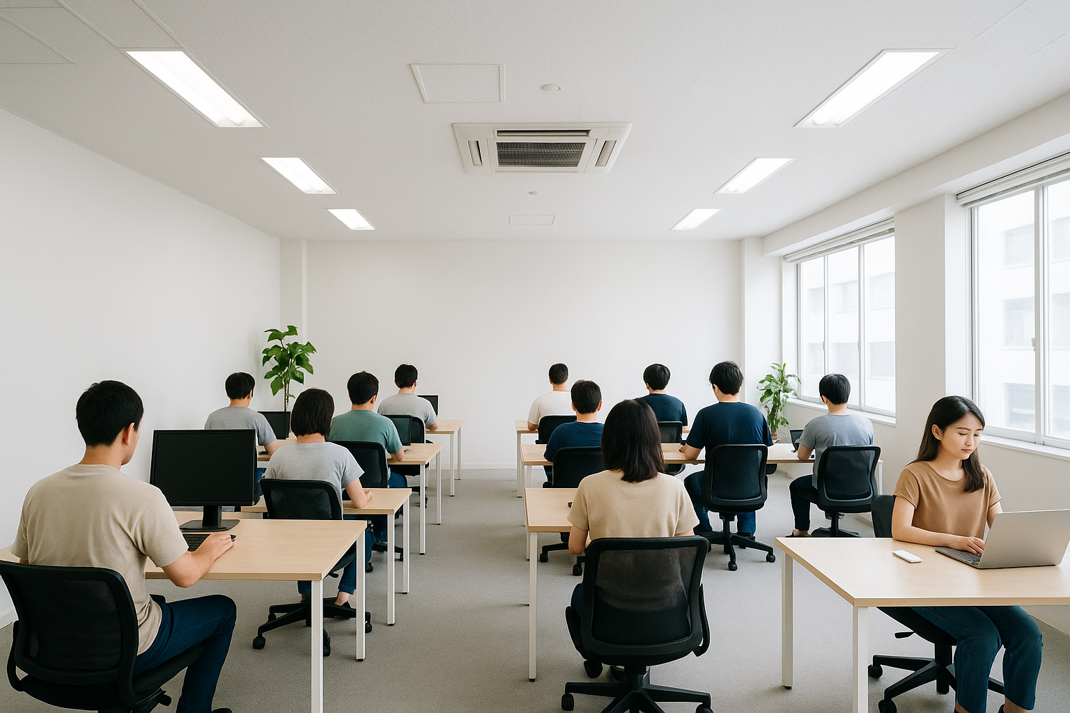 IT業務に取り組む様子
